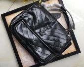 YSL2018新品NIKI中号手袋,复古褶皱和绗缝真皮链条包 YSL2018新品NIKI中号手袋,复古褶皱和绗缝真皮链条包