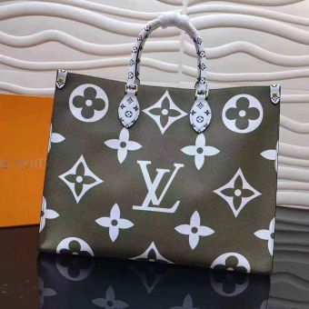 LV新款Epi粒面皮革的Onthego中号托特包细节及图片 LV新款Epi粒面皮革的Onthego中号托特包细节及图片