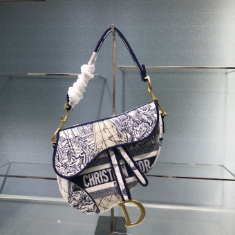 DIOR2020最新刺绣帆布马鞍包小红书推荐迪奥原单包包 DIOR2020最新刺绣帆布马鞍包小红书推荐迪奥原单包包