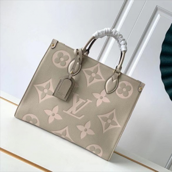 LV ONTHEGO中号购物包,新款印花皮质手袋 LV ONTHEGO中号购物包,新款印花皮质手袋