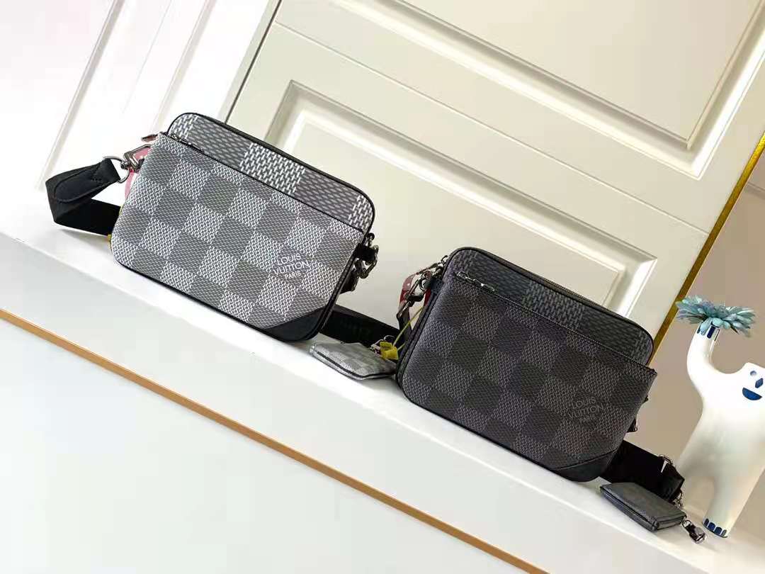 LV男士斜跨包,LV Trio Messenger 棋盘格三 LV男士斜跨包,LV Trio Messenger 棋盘格三